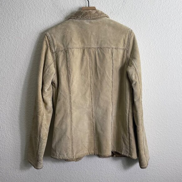 Vintage 1990s American Eagle Outfitters Sherpa-Lined Leather Jacket – Size Mediu - Picture 9 of 13